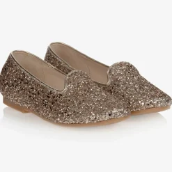 Manuela de Juan Pumps & Ballerinas|Pumps & Ballerinas*Gold Glitter Leather Shoes