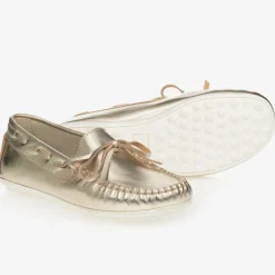 Childrens Classics Loafers & Moccasins|Loafers & Moccasins*Gold Leather Loafers