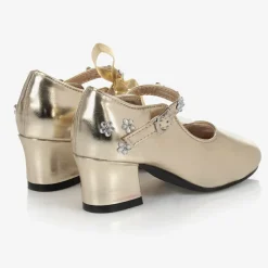 Souza Wedges & Heels|Wedges & Heels*Gold Metallic Bar Shoes