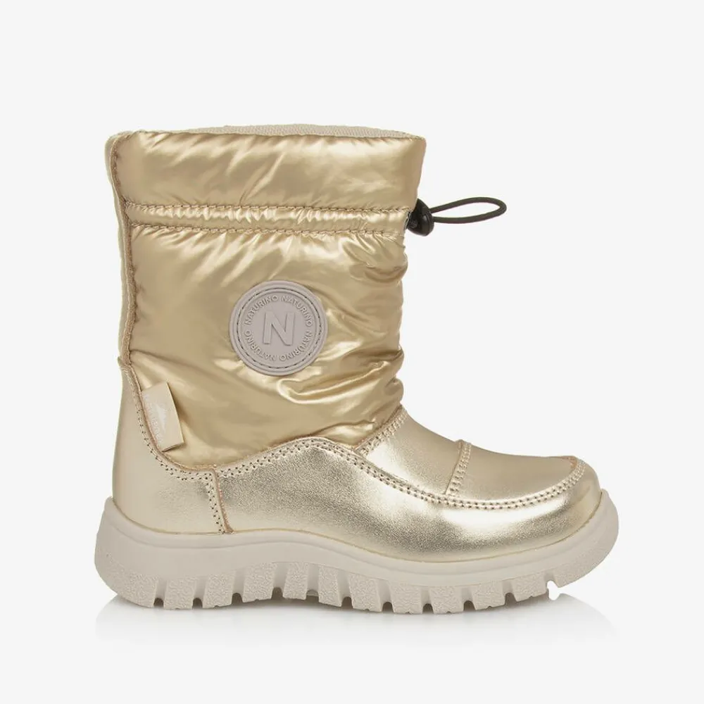Naturino Snow Boots|Snow Boots*Gold Waterproof Snow Boots