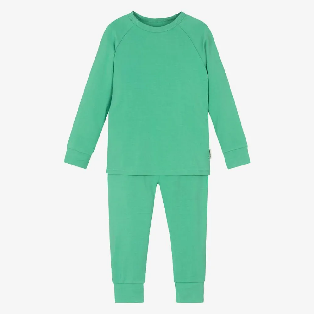 Roarsome Snowwear|Snowwear*Green Bamboo Jersey Base Layer Set