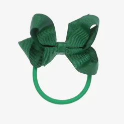 Peach Ribbons Hair Accessories*Green Bow Hair Elastic (7cm)