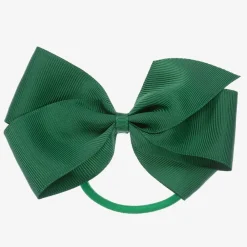 Peach Ribbons Hair Accessories*Green Bow Hair Elastic (12cm)