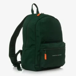 Tommy Hilfiger Bags*Green Canvas Backpack (37cm)