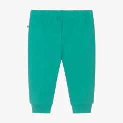 Frugi Trousers*Green Cotton Animal-Patch Joggers