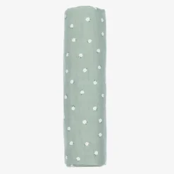 Mayoral Sleeping Accessories*Green Cotton Floral Swaddle (114cm)
