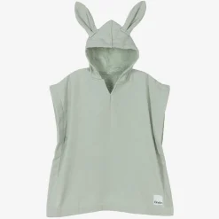 Elodie Towels & Robes|Towels & Robes*Green Cotton Hooded Poncho Towel