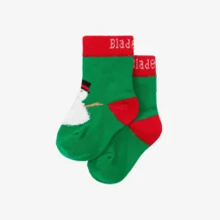 Blade amp; Rose Socks|Socks*Green Festive Snowman Socks