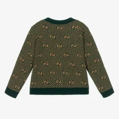 Gucci Tops|Tops*Green GG Wool Baby Cardigan