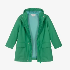 Stella McCartney Kids Coats & Jackets|Coats & Jackets*Green Hooded Frog Rain Coat