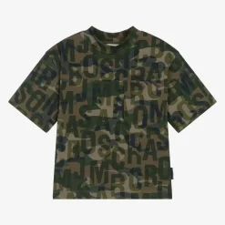 MARC JACOBS Tops*Green Jumbled Logo Cotton T-Shirt