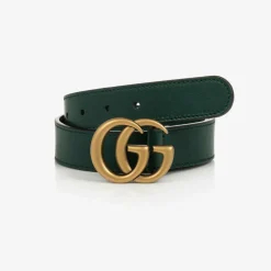 Gucci Clothing Accessories|Clothing Accessories*Green Leather GG Belt