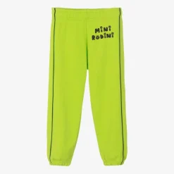 Mini Rodini Trousers|Trousers*Green Organic Cotton Cats Joggers