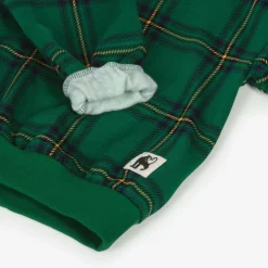 Mini Rodini Tops*Green Organic Cotton Checked Sweatshirt