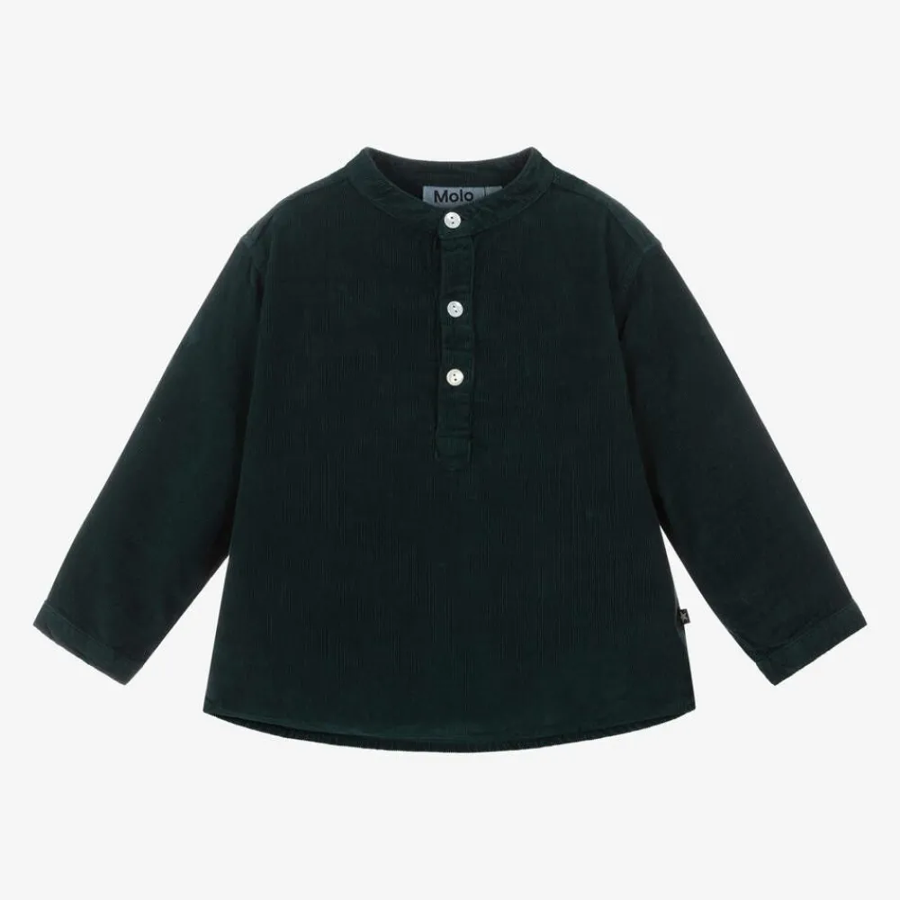 Molo Tops|Tops*Green Organic Cotton Corduroy Shirt PonderosaPine