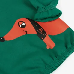 Mini Rodini Tops|Tops*Green Organic Cotton Dog Print Sweatshirt