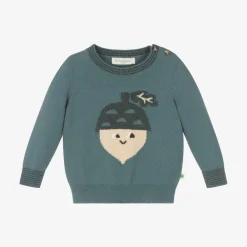 The Bonniemob Tops*Green Organic Cotton Knit Acorn Sweater