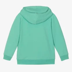 Wauw Capow Tops*Green Organic Cotton Monster Hoodie