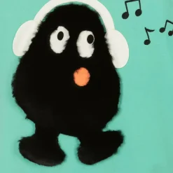 Wauw Capow Tops*Green Organic Cotton Monster Hoodie