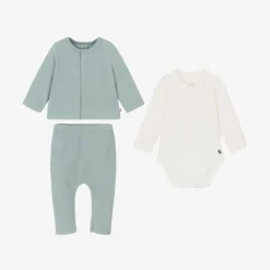Petit Bateau Gifts*Green Organic Cotton Trouser Set
