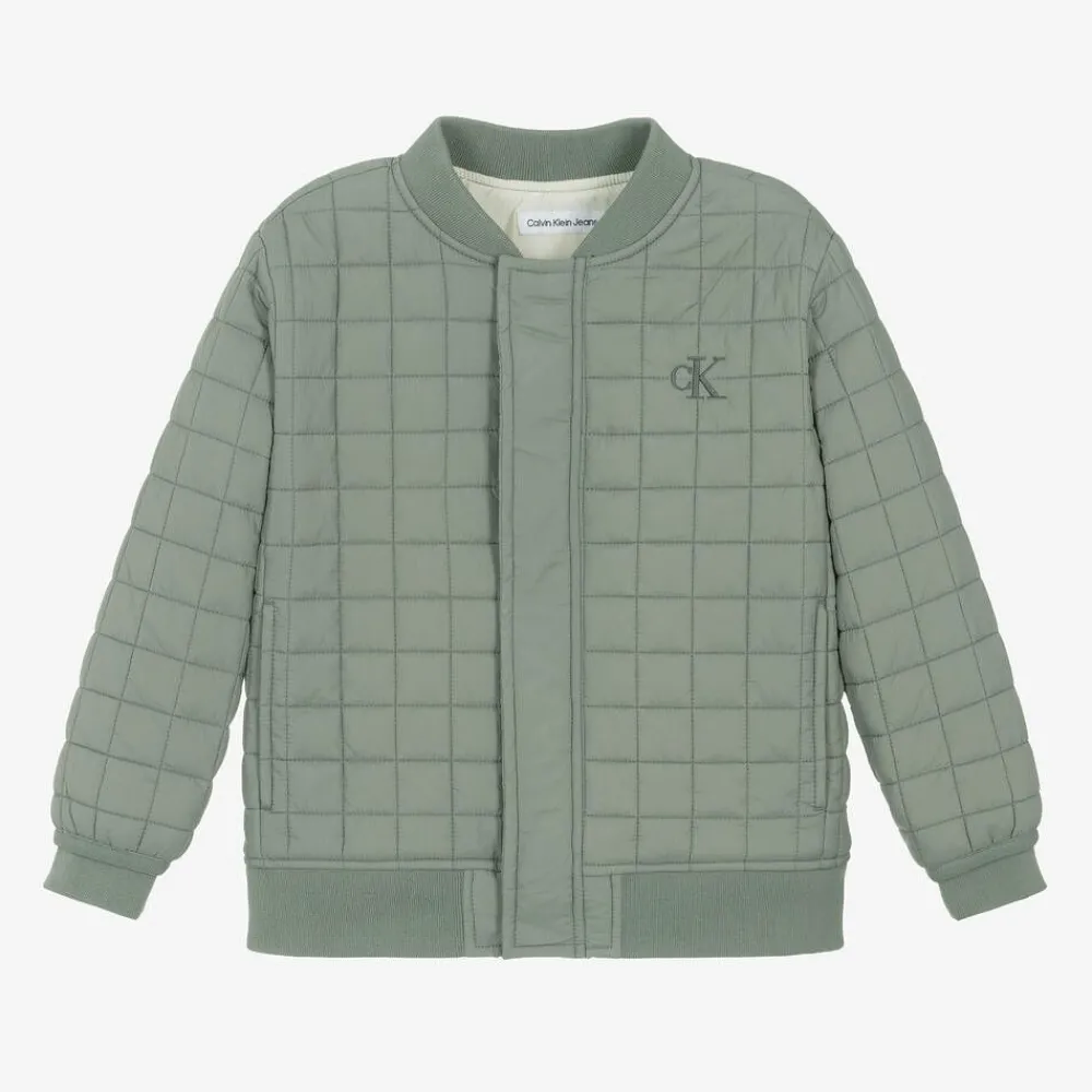 Calvin Klein Coats & Jackets*Green Quilted Jacket