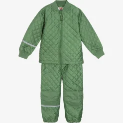 CeLaVi Coats & Jackets|Coats & Jackets*Green Quilted Jacket & Trouser Set