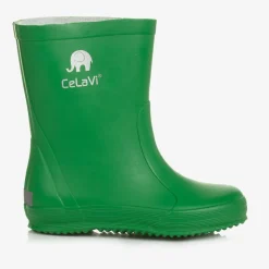 CeLaVi Rain Boots|Rain Boots*Green Rubber Rain Boots