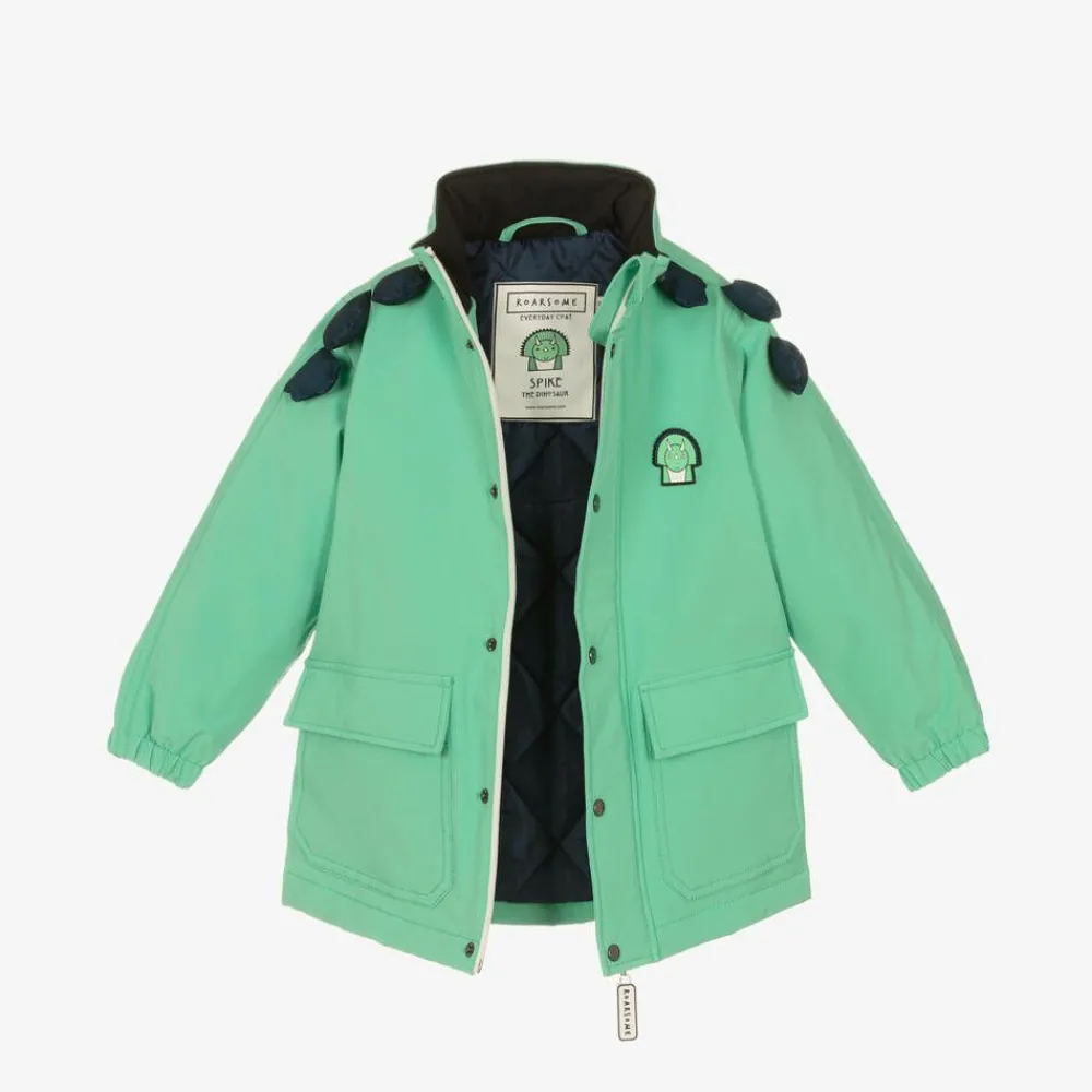 Roarsome Coats & Jackets|Coats & Jackets*Green Spike The Dinosaur Waterproof Coat