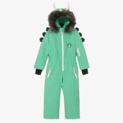 Roarsome Snowwear|Snowwear*Green Spike The Dinosaur Snowsuit
