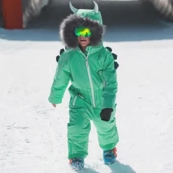 Roarsome Snowwear|Snowwear*Green Spike The Dinosaur Snowsuit