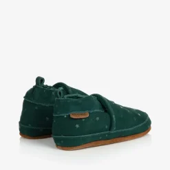 EN FANT Slippers|Slippers*Green Suede Star Slippers