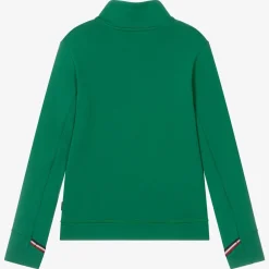 Moncler Enfant Snowwear|Activewear*Green Technical Half-Zip Top