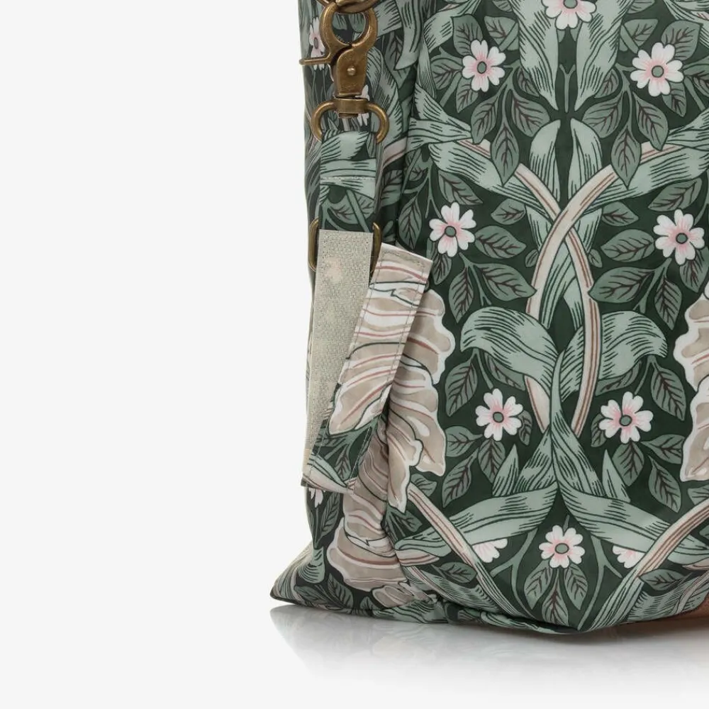 Elodie Bags*Green William Morris Changing Bag (53cm)