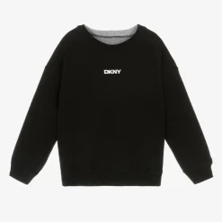DKNY Tops*Grey & Black Cotton Reversible Sweatshirt