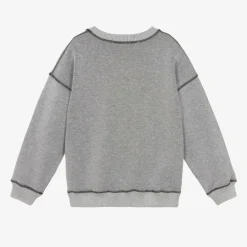 DKNY Tops*Grey & Black Cotton Reversible Sweatshirt