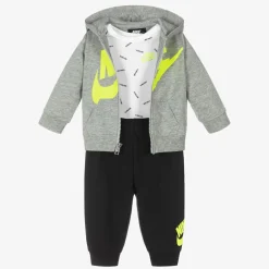Nike Tracksuits|Tracksuits*Grey & Black Tracksuit Set