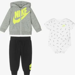 Nike Tracksuits|Tracksuits*Grey & Black Tracksuit Set
