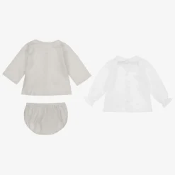 Babidu Outfit Sets*Grey & White Shorts Set