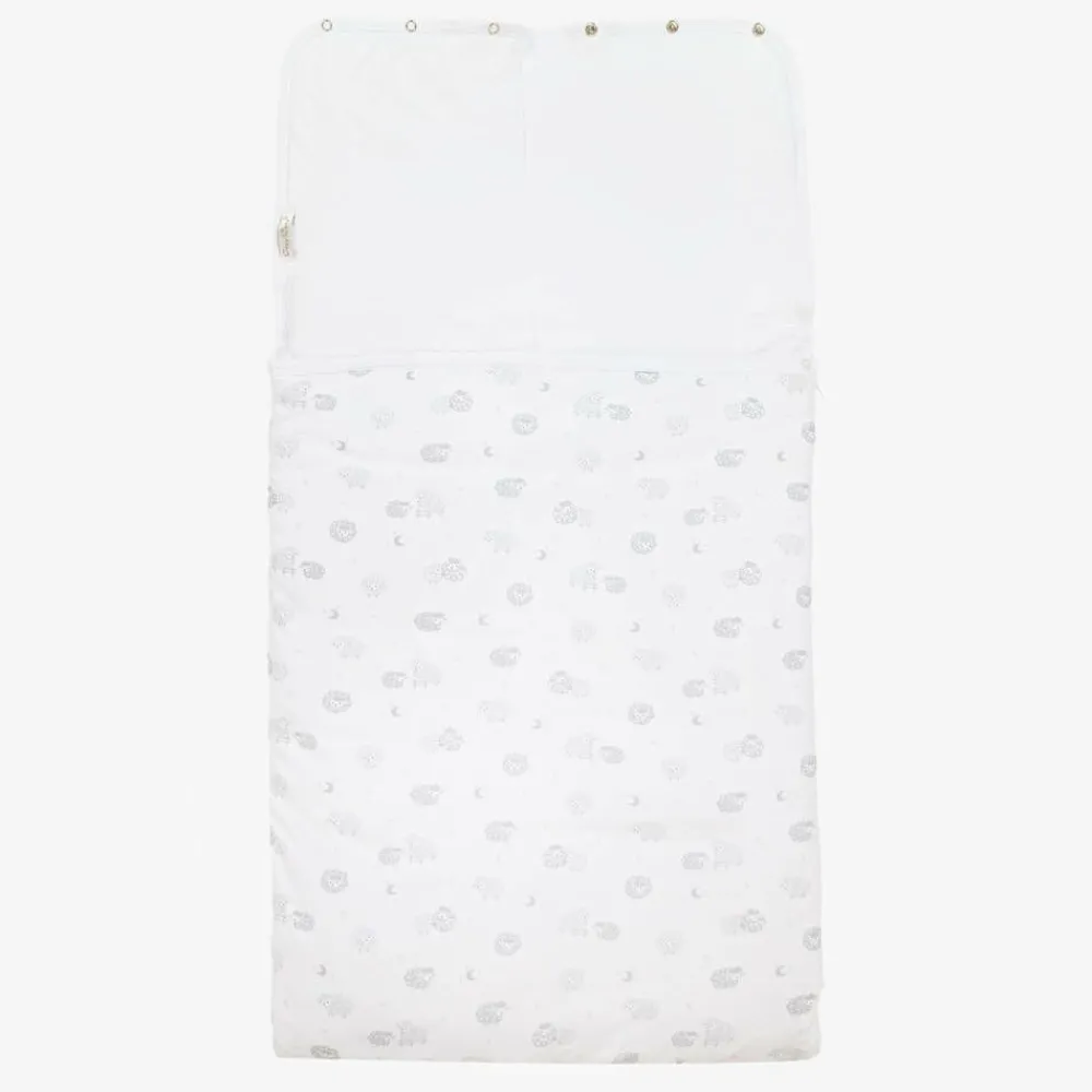 Kissy Kissy Gifts|Nests*Grey & White Cotton Baby Sheep Nest (76cm)