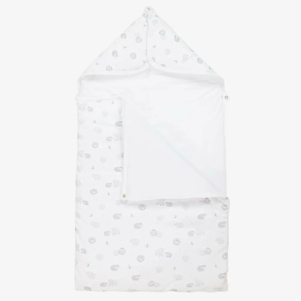 Kissy Kissy Gifts|Nests*Grey & White Cotton Baby Sheep Nest (76cm)