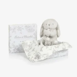Tartine et Chocolat Gifts|Sleeping Accessories*Grey Augustin the Rabbit Baby Comforter (25cm)