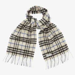 Burberry Scarves|Scarves*Grey Check Cashmere Scarf (130cm) Lichen