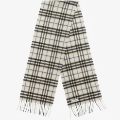 Burberry Scarves|Scarves*Grey Check Cashmere Scarf (130cm) Lichen