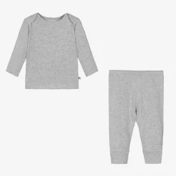Bonpoint Outfit Sets*Grey Cotton Baby Leggings Set