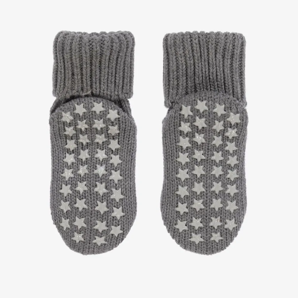 Falke Socks*Grey Cotton Baby Slipper Socks