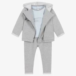 Sofija Tracksuits|Tracksuits*Grey Cotton Baby Trouser Set