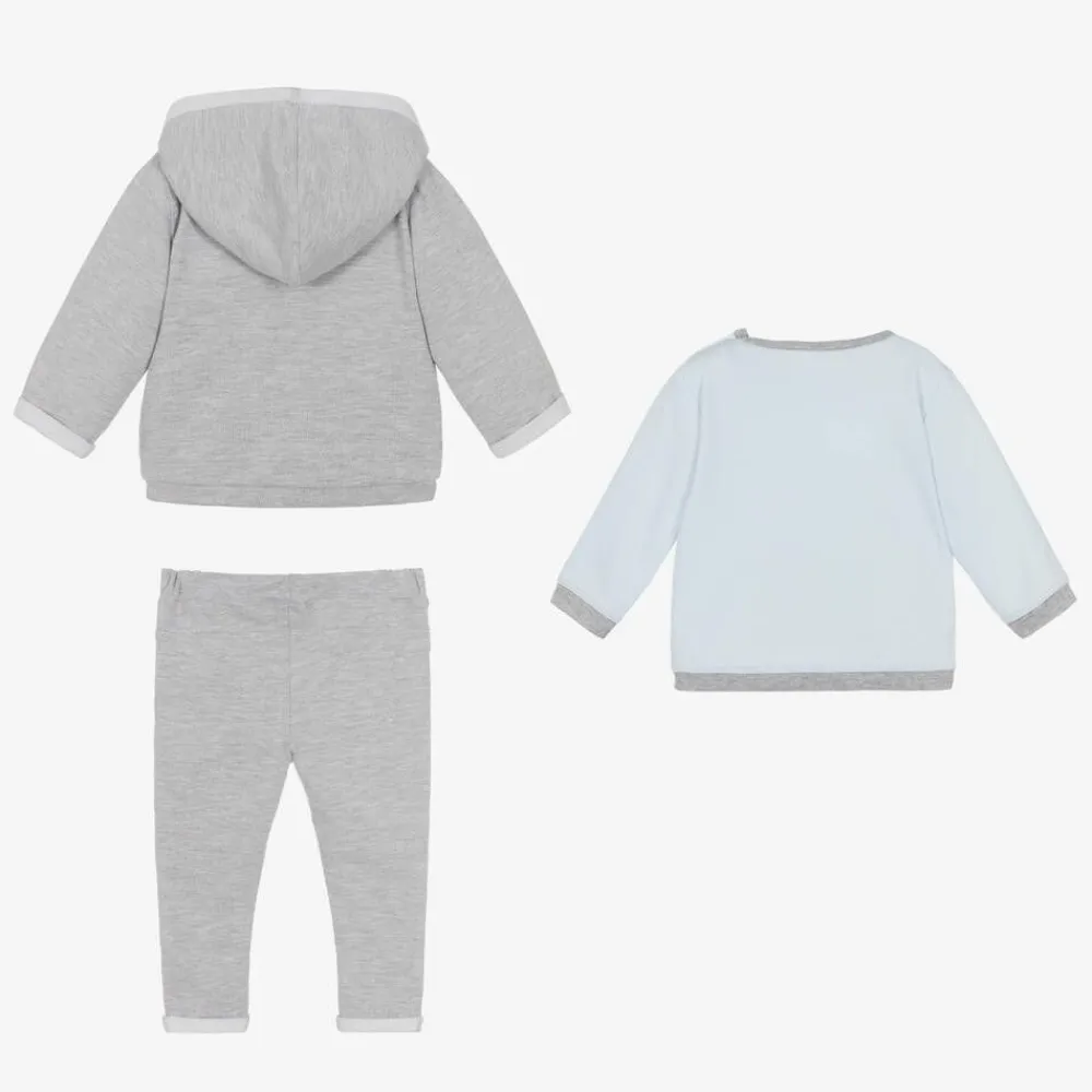 Sofija Tracksuits|Tracksuits*Grey Cotton Baby Trouser Set