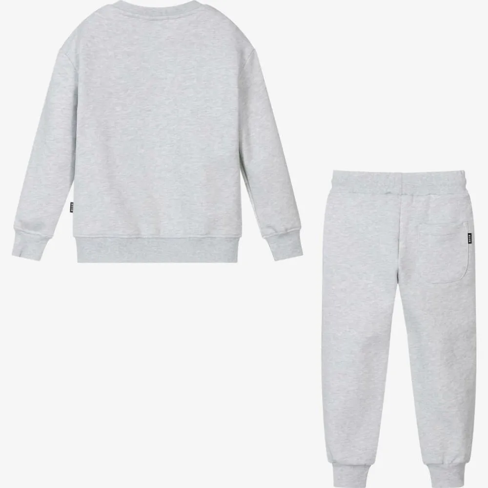 MSGM Tracksuits*Grey Cotton Jersey Tracksuit