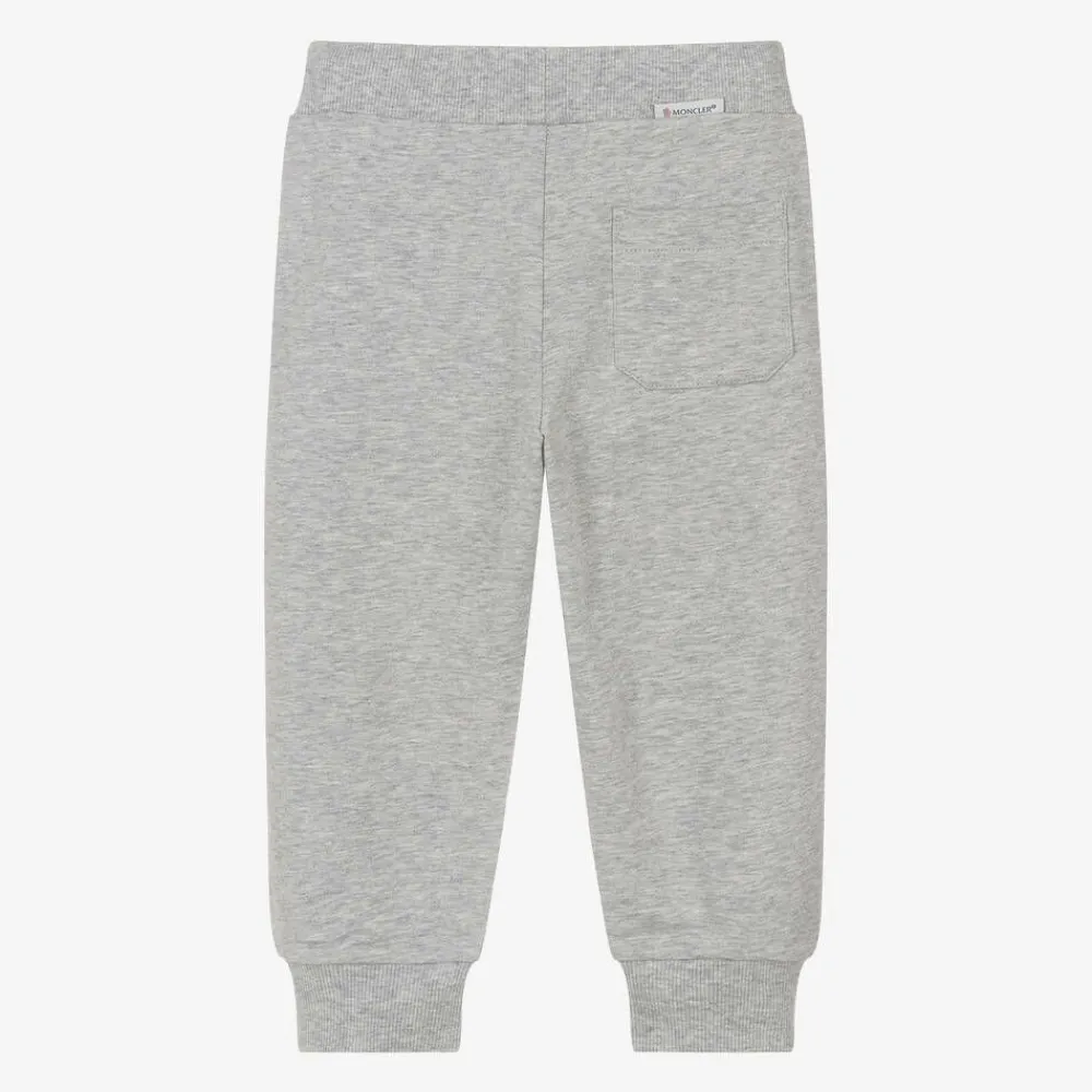 Moncler Enfant Trousers|Trousers*Grey Cotton Joggers