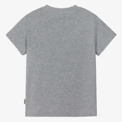 Moschino Kid-Teen Tops*Grey Cotton Teddy Bear T-Shirt